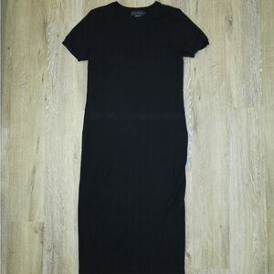 HATCH Maternity Sweater Shirt Dress One Piece Black Medium